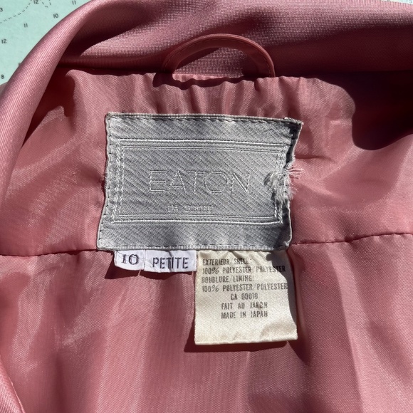 Vintage Pink Belted Eaton’s Jacket with Scarf - Picture 8 of 10